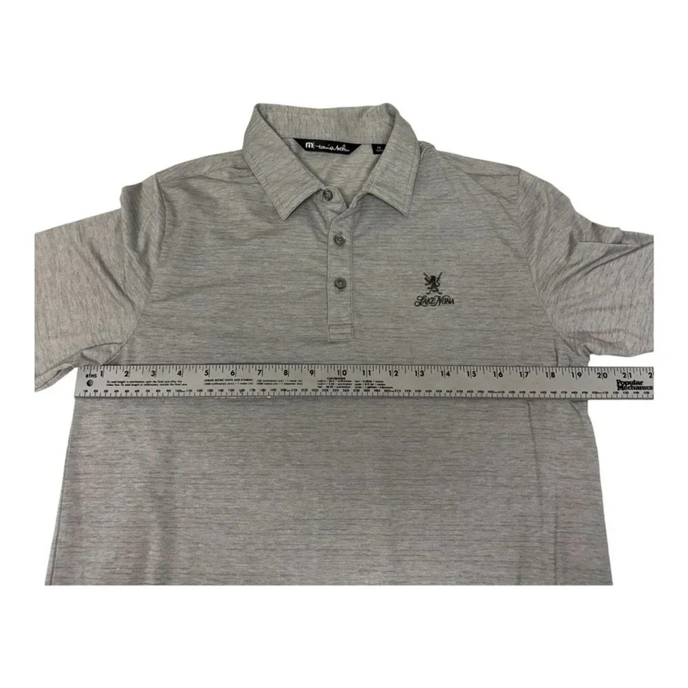 TravisMathew Mens Lake Nona Boys & Girls Club Polo Shirt Grey Medium Heathered
